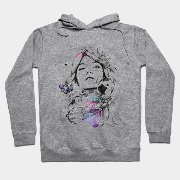 Woman Space Hoodie by hitext